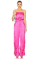 retrofete Estrella Jumpsuit in Paradise Pink, view 1, click to view large image.
