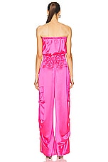 retrofete Estrella Jumpsuit in Paradise Pink, view 3, click to view large image.