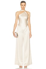 retrofete Ensley Jumpsuit in Light Champagne, view 1, click to view large image.