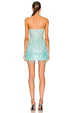 retrofete Anastasia Dress in Turquoise Powder, view 3, click to view large image.