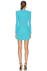 retrofete Mimi Dress in Aqua Blue, view 3, click to view large image.