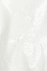 retrofete Natasha Dress in White & Sequin, view 4, click to view large image.