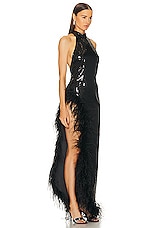 retrofete Vixen Dress in Black, view 2, click to view large image.