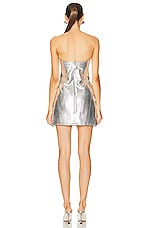 retrofete Casmir Dress in Silver, view 3, click to view large image.