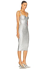 retrofete Zora Knit Dress in Coated Silver, view 2, click to view large image.