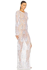 retrofete Cherri Crochet Dress in White, view 2, click to view large image.