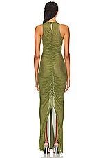 retrofete Marsann Dress in Military Green, view 3, click to view large image.
