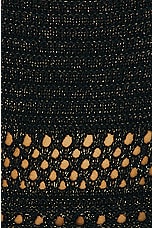retrofete Avril Dress in Metallic Black & Gold, view 4, click to view large image.
