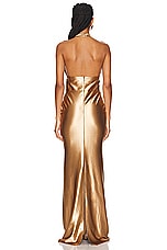 retrofete Charity Dress in Gold, view 3, click to view large image.