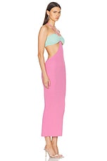 retrofete Eloisa Dress in in Metallic Candy Pink, view 2, click to view large image.