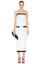 retrofete Jenn Dress in White & Black, view 1, click to view large image.