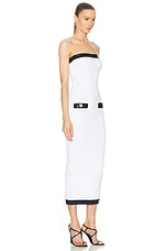 retrofete Jenn Dress in White & Black, view 2, click to view large image.