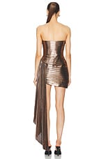 retrofete Danielle Dress in Metallic Bronze, view 4, click to view large image.