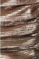 retrofete Danielle Dress in Metallic Bronze, view 5, click to view large image.