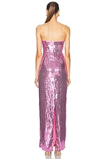 retrofete Ember Sequin Dress in Pink, view 3, click to view large image.