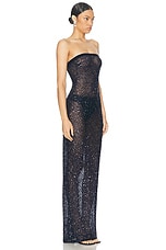 retrofete Villy Sequin Gown in Navy, view 2, click to view large image.