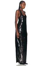 retrofete Bella Sequin Dress in Black, view 3, click to view large image.