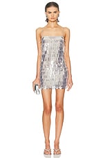 retrofete Amalie Sequin Dress in Silver Cloud | FWRD