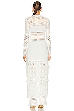 retrofete Alaia Cardigan in Iridescent White, view 3, click to view large image.