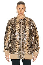 retrofete Halle Jacket in Tannin Snake, view 1, click to view large image.