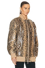 retrofete Halle Jacket in Tannin Snake, view 3, click to view large image.