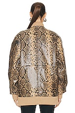retrofete Halle Jacket in Tannin Snake, view 4, click to view large image.