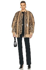 retrofete Halle Jacket in Tannin Snake, view 5, click to view large image.