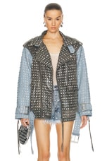 retrofete Rebel Jacket in Tangier & Silver, view 1, click to view large image.