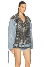 retrofete Rebel Jacket in Tangier & Silver, view 3, click to view large image.