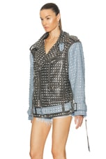 retrofete Rebel Jacket in Tangier & Silver, view 4, click to view large image.