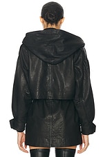 retrofete Saint Leather Jacket in Black, view 4, click to view large image.