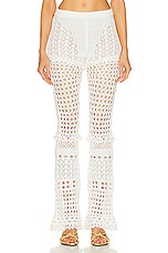 retrofete Kyla Pant in Iridescent White, view 1, click to view large image.
