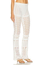 retrofete Kyla Pant in Iridescent White, view 2, click to view large image.