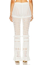 retrofete Kyla Pant in Iridescent White, view 3, click to view large image.