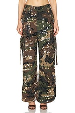 retrofete Alexia Pant in Camo, view 2, click to view large image.