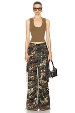 retrofete Alexia Pant in Camo, view 5, click to view large image.