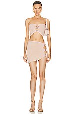 retrofete Adelie Top in Nude & Pink, view 5, click to view large image.