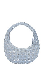 retrofete Elodie Large Bag in Chambray & Silver, view 3, click to view large image.