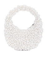 retrofete Lottie Pearl Bag in White, view 2, click to view large image.