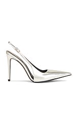 retrofete Cindy Slingback Heel in Silver, view 1, click to view large image.