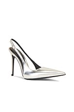 retrofete Cindy Slingback Heel in Silver, view 2, click to view large image.