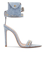 retrofete Alessandra Sandal in Denim, view 1, click to view large image.