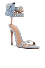 retrofete Alessandra Sandal in Denim, view 2, click to view large image.