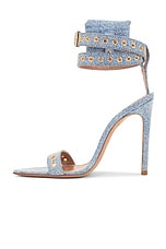 retrofete Alessandra Sandal in Denim, view 5, click to view large image.