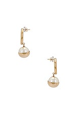 Rosantica Aria Drop Earrings in Pearls, view 2, click to view large image.