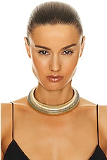 Rosantica Elettra Choker Necklace in Gold, view 2, click to view large image.