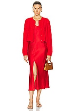 SABLYN Atlas Dress in Scarlet, view 4, click to view large image.