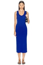 SABLYN Roxanne Slim Fit Scoop Neck Dress in Lapis, view 1, click to view large image.