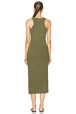 SABLYN Roxanne Slim Fit Scoop Neck Dress in Olive, view 3, click to view large image.