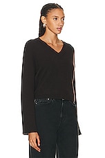 SABLYN Solana V Neck Sweater in Oak Tree, view 2, click to view large image.